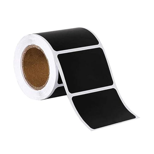 Gatuida 1 Rolle Selbstklebende Namensaufkleber PVC Funktion Blanko Design für DIY Einfach zu Beschriften Szene für Büro Küche und Zuhause Selbstklebende Wasserdichte Namensaufkleber PVC von Gatuida