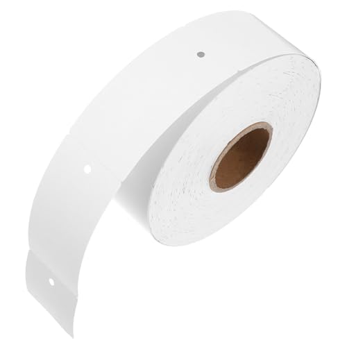 Gatuida 1 Rolle Tag Copper Plate Druckpapierpapierstau leer Kleidungsetiketten Stichworte Namensetiketten Bekleidungsetikett Kleidungsschilds hängende Etiketten Hang -Registerkarten Weiß von Gatuida