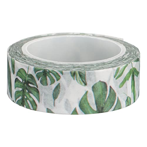 Gatuida 1 Rolle Tropische Pflanzen Washi Tape Klebeband für DIY Scrapbooking Notizbuchdekoration Leicht und Vielseitig Einsetzbar von Gatuida