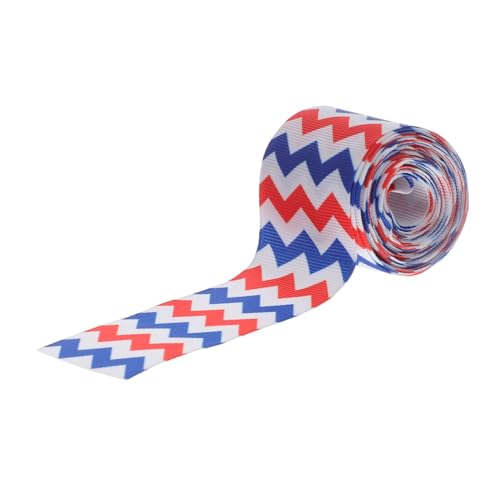 Gatuida 1 Rolle Unabhängigkeitstag Dekorationsband Breit Schleifenband für Diy Projekte Geschenkverpackung Haarschmuck und Partydeko Waschbar und Lichtbeständig Yards von Gatuida