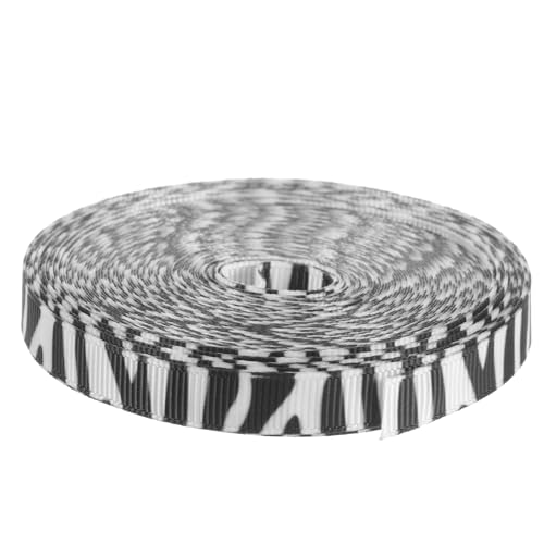 Gatuida 1 Rolle Zebra Print Geschenkband Yards Multifunktionales Bastelband für DIY Projekte Feste und Dekorationen Robustes und Farbenfrohes Material von Gatuida