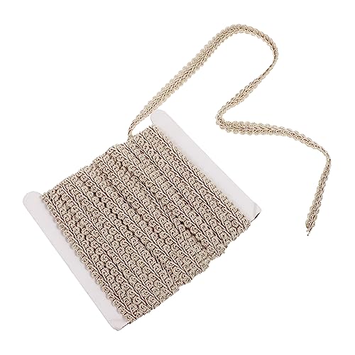 Gatuida 1 Rolle wellige Spitze dekorativer Zopfbesatz trimmen dickes Band dünn flechten Vorhänge geflochtenes Zierband Fransen nähen Polsterkantenverkleidung Nähdekoration Polyester Beige Gatuida 1 Rolle wellige Spitze dekorativer Zopfbesatz trimmen dickes Band dünn flechten Vorhänge geflochtenes Zierband Fransen nähen Polsterkantenverkleidung Nähdekoration Polyester Beige von Gatuida