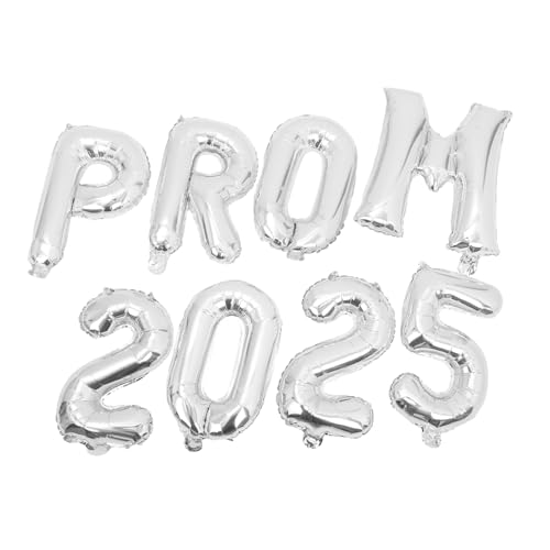 Gatuida 1 Satz Abschluss Ballon Abitur am Gymnasium Festival Aluminium-Silber-Graduiertenballons party dekoration abschlussfeier Grad Ballon Abschlussfolienballons Aluminiumfolie Silver von Gatuida