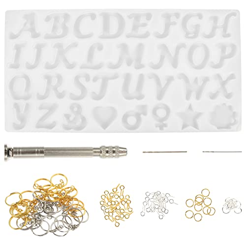 Gatuida 1 Satz Alphabet Silikonform Set Buchstaben Schlüsselanhänger Gießform für DIY Schmuckherstellung für Kreative Bastelprojekte mit Verschiedenen Füllmaterialien von Gatuida