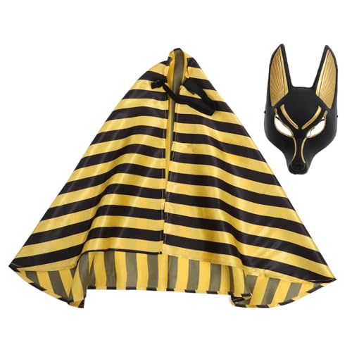 Gatuida 1 Satz Anubis Maske mit Kopftuch für Halloween und Karneval Plastik Maske für Cosplay und Maskenball Party Dekoration für Festlichkeiten und Besondere Anlässe Gatuida 1 Satz Anubis Maske mit Kopftuch für Halloween und Karneval Plastik Maske für Cosplay und Maskenball Party Dekoration für Festlichkeiten und Besondere Anlässe von Gatuida