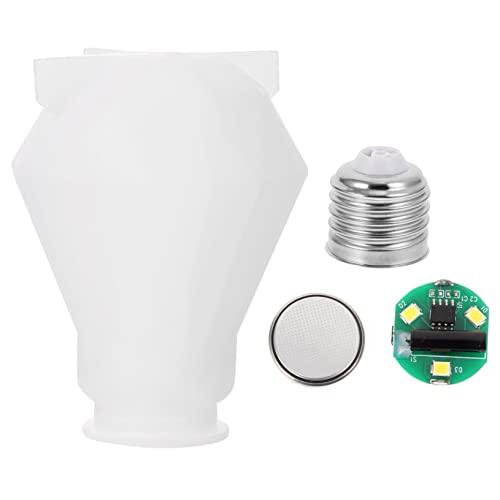 Gatuida 1 Satz DIY Silikonform für Lampen Gießform zur Herstellung von Glühbirnen Langlebig und Flexibel für Kreative Resin Projekte Einzigartige Designs Gestalten von Gatuida