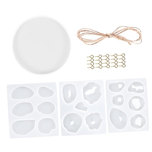 Gatuida 1 Satz DIY Windspiel Silikonform Teiliges Harz Gießform Kit für Kreative Bastelprojekte zum Herstellen von Individuellen Dekorationen mit Glitzer und Farben von Gatuida