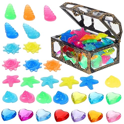 Gatuida 1 Satz Diving Gems mit Piraten Schatzkiste Bunte Leuchtende Steine Kunststoffdiamanten für Schatzsuchen und Dekorationen Zufällige Farbe Zufällige Farbe Gatuida 1 Satz Diving Gems mit Piraten Schatzkiste Bunte Leuchtende Steine Kunststoffdiamanten für Schatzsuchen und Dekorationen Zufällige Farbe Zufällige Farbe von Gatuida