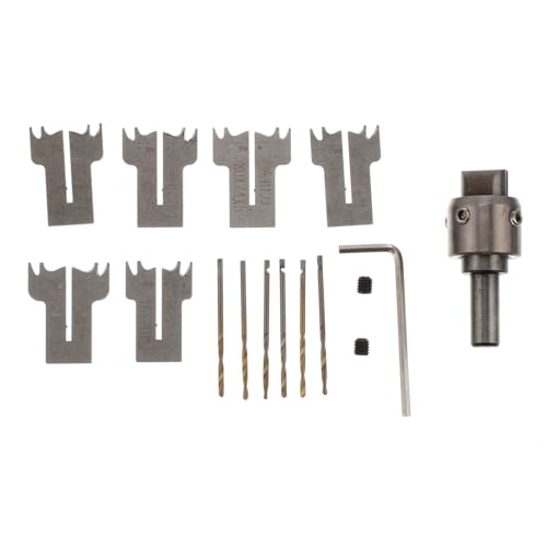Gatuida 1 Satz Holzring Bohrer Set mit Ringklingen für Holzarbeiten Präzise DIY Ringherstellung Langlebiges Werkzeug für Schmuck Handwerk und Dekoration von Gatuida