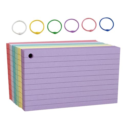 Gatuida 1 Satz Indexkarten Set Liniert Farben Notizkarten mit Deckblatt für Büro Schule und Studium für Notizen Lernkarten und Inspirationsaufzeichnungen Gatuida 1 Satz Indexkarten Set Liniert Farben Notizkarten mit Deckblatt für Büro Schule und Studium für Notizen Lernkarten und Inspirationsaufzeichnungen von Gatuida