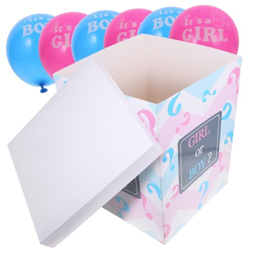 Gatuida 1 Satz Kasten Gender-reveal- Ballon Bausatz Geschlecht Dekorationen Schwimmbad Partyzubehör Für Jungen Und Mädchen Aufdecken -dusche-boxen -boxen Papier Gatuida 1 Satz Kasten Gender-reveal- Ballon Bausatz Geschlecht Dekorationen Schwimmbad Partyzubehör Für Jungen Und Mädchen Aufdecken -dusche-boxen -boxen Papier von Gatuida