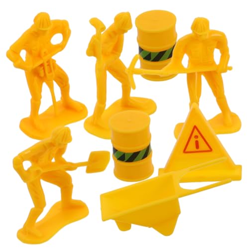 Gatuida 1 Satz Miniatur Bauarbeiter Figuren Set Realistische Baustellen Dekorationen für Geburtstagstorten Teiliges Set aus Kunststoff für Cake Toppers und Partyszenen Gatuida 1 Satz Miniatur Bauarbeiter Figuren Set Realistische Baustellen Dekorationen für Geburtstagstorten Teiliges Set aus Kunststoff für Cake Toppers und Partyszenen von Gatuida