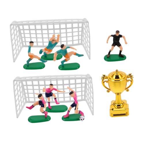 Gatuida 1 Satz Miniatur Fußballspieler Set Puppenhaus Deko mit Goldener Trophäe für Fußball Themen Torten Kunststoff für Partys und Kreative Dekoration Gatuida 1 Satz Miniatur Fußballspieler Set Puppenhaus Deko mit Goldener Trophäe für Fußball Themen Torten Kunststoff für Partys und Kreative Dekoration von Gatuida