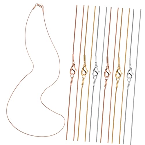 Gatuida 1 Satz Mit Karabinerhaken Snake Chains Für Diy Schmuckherstellung Silber Gold Roségold 12 Stück von Gatuida