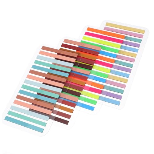 Gatuida 1 Satz Pet Farbige Index Tabs Selbstklebende Lesezeichen für Seitenmarkierung Haftende Lese Highlight Streifen Praktische Notizmarker für Büro und Studium Gatuida 1 Satz Pet Farbige Index Tabs Selbstklebende Lesezeichen für Seitenmarkierung Haftende Lese Highlight Streifen Praktische Notizmarker für Büro und Studium von Gatuida