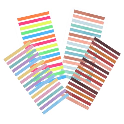 Gatuida 1 Satz Pet Transparenten Haftnotizen Bunte Sticky Index Tabs für Effektives Lesen und Markieren Selbstklebende Seitenmarker für Büro und Studium von Gatuida