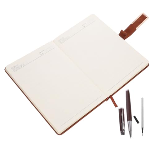 Gatuida 1 Satz Retro Notizbuch Set mit PU Hülle und Stift Business Konferenz Notizblock für Meetings Notizen und Inspiration und Langlebig für Büro und Schule von Gatuida