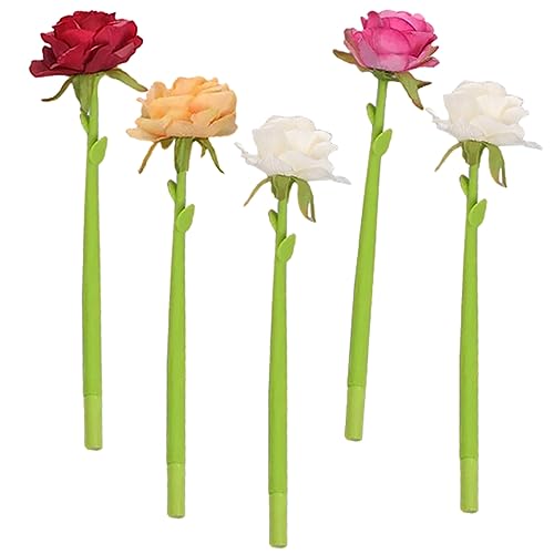 Gatuida 1 Satz Teiliges Blumen Kugelschreiber Kreative Tragbare Schreibgeräte Mit Einzigartigem Rosendesign Für Schule Und Büro Für Schüler Und Bastelarbeiten 5 Stück von Gatuida