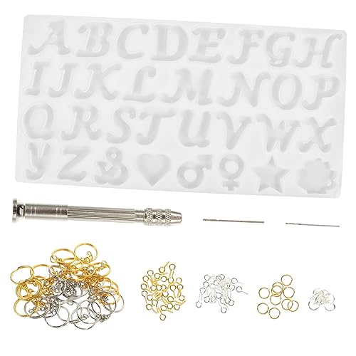 Gatuida 1 Satz Teiliges Silikonform Set für Buchstaben Schlüsselanhänger DIY Anhänger Gießform für Kreative Schmuckgestaltung mit Flexiblen und Wiederverwendbaren Formen von Gatuida