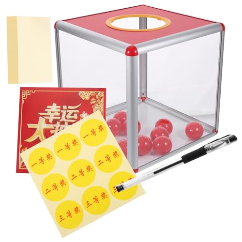 Gatuida 1 Satz Transparente Lotteriebox Aus Aluminiumlegierung Tombola Losboxen Durchsichtige Tombola Lose Mit Schlosshalter Tombola Boxen Wahlurnen Hochzeitslotterie Los von Gatuida