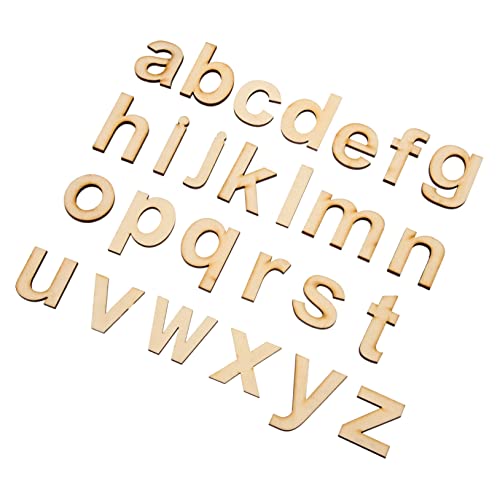 Gatuida 1 Satz unvollendetes hölzernes Buchstabenalphabet wand buchstaben zeichen dekoration Kinderspielzeug Fall wandverkleidung wand polsterung Buchstabendekoration aus Holz DIY-Zeichen von Gatuida