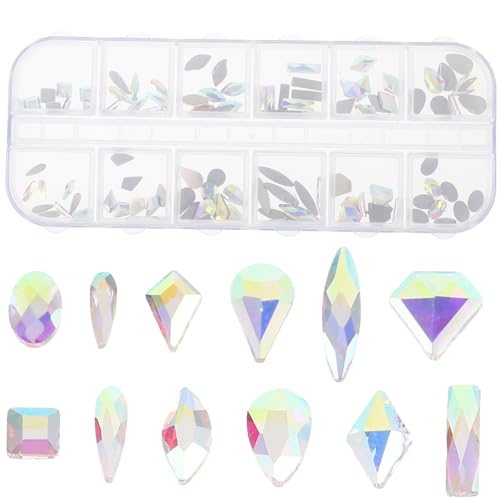 Gatuida 1 Schachtel DIY Nagelkunst Strasssteine Fach Sortiert Hochglänzende Flache Rückseite Glitzersteine für Fingernägel und Nail Accessories Vielseitige Nail Art Charms für Gatuida 1 Schachtel DIY Nagelkunst Strasssteine Fach Sortiert Hochglänzende Flache Rückseite Glitzersteine für Fingernägel und Nail Accessories Vielseitige Nail Art Charms für von Gatuida