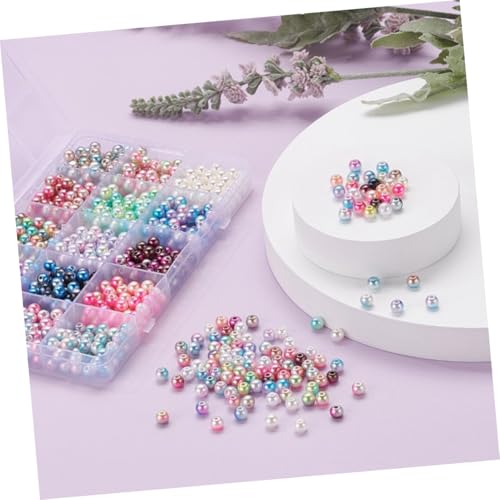 Gatuida 1 Schachtel DIY Perlen Kunststoff Spacer Beads Zweifarbig Kleine Kunststoffperlen für Armbänder Halsketten Schmuckherstellung Bastelperlen Zubehör Gatuida 1 Schachtel DIY Perlen Kunststoff Spacer Beads Zweifarbig Kleine Kunststoffperlen für Armbänder Halsketten Schmuckherstellung Bastelperlen Zubehör von Gatuida