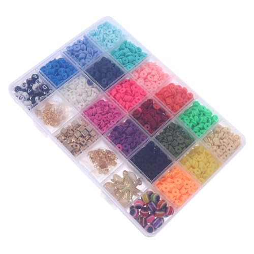 Gatuida 1 Schachtel DIY Polymer Clay Perlen Bunte Lose Perlen für Schmuckherstellung Armbänder Halsketten Basteln Erwachsene und Mädchen Zubehör Gatuida 1 Schachtel DIY Polymer Clay Perlen Bunte Lose Perlen für Schmuckherstellung Armbänder Halsketten Basteln Erwachsene und Mädchen Zubehör von Gatuida