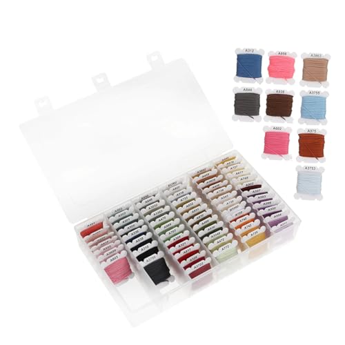 Gatuida 1 Schachtel Farben Stickgarn Farbige Stickfäden für DIY Handwerk Cross Stitch Bastelprojekte Nähzubehör für Armbänder und Dekorationen Gatuida 1 Schachtel Farben Stickgarn Farbige Stickfäden für DIY Handwerk Cross Stitch Bastelprojekte Nähzubehör für Armbänder und Dekorationen von Gatuida
