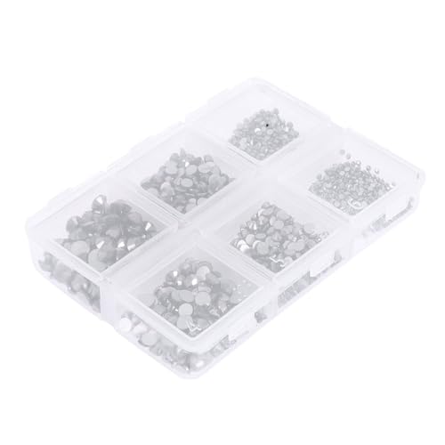 Gatuida 1 Schachtel Farbenfrohe Nagelstrahler mit Flachem Boden Glasstrass Steine in Schwarz Vielseitige Maniküre Nagelverzierung Langlebig und Leicht für Zuhause und Profi Nailart von Gatuida