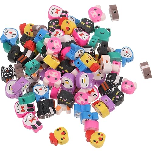 Gatuida Polymer Tonperlen für Schmuckherstellung Lose Cartoon Perlen Selbstgemacht Armbandzubehör Vielseitige Bastelperlen Robuste und Langlebige Bastelperlen von Gatuida