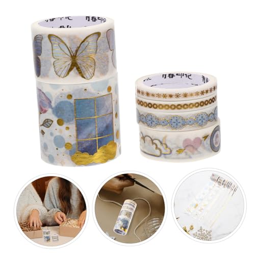 Gatuida 1 Schachtel Washi Tape mit Goldfarbenen DIY Bastelstickern Selbstklebend Dekoratives Klebeband für Geschenkverpackung Scrapbooking Planer und Kreative Journalgestaltung Gatuida 1 Schachtel Washi Tape mit Goldfarbenen DIY Bastelstickern Selbstklebend Dekoratives Klebeband für Geschenkverpackung Scrapbooking Planer und Kreative Journalgestaltung von Gatuida