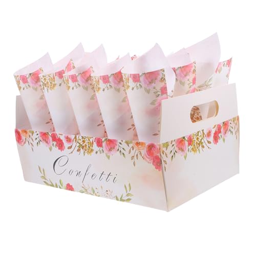 Gatuida 1 Set Blumenkegel, Konfetti-, Blumenstrauß-blütenblatt-, Süßigkeiten-papierkegel Mit Tabletthalter Gatuida 1 Set Blumenkegel, Konfetti-, Blumenstrauß-blütenblatt-, Süßigkeiten-papierkegel Mit Tabletthalter von Gatuida