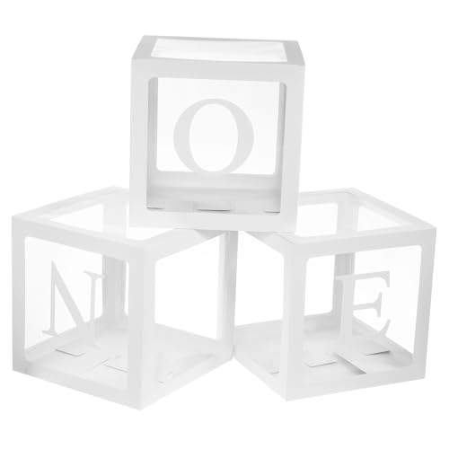 Gatuida 1 Set Boxen Ballonbox zum Geburtstag babyparty party home dekoration party supplies Festive room decorations für eins -Dusche-Boxen Babyboxen mit Buchstaben Plastik Weiß Gatuida 1 Set Boxen Ballonbox zum Geburtstag babyparty party home dekoration party supplies Festive room decorations für eins -Dusche-Boxen Babyboxen mit Buchstaben Plastik Weiß von Gatuida