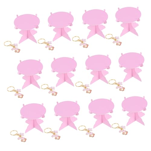 Gatuida 1 Set Geschlecht Enthüllen Babyparty -party -dekorationen Footprint Schlüsselketten Mini Cupcake Rack Für Gäste Babypartytisch Mittelstücke von Gatuida