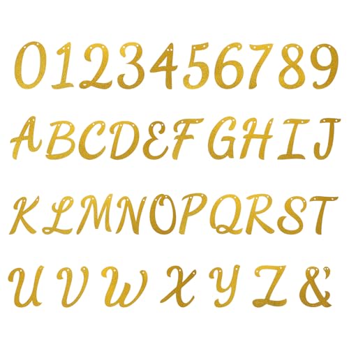Gatuida 1 Set Glitzernde Alphabet-buchstabenbanner: Goldene Wimpel zum Aufhängen – Partyzubehör für Hochzeiten Und Geburtstage – Glitzernde Zahlen, Buchstaben, Etiketten Gatuida 1 Set Glitzernde Alphabet-buchstabenbanner: Goldene Wimpel zum Aufhängen – Partyzubehör für Hochzeiten Und Geburtstage – Glitzernde Zahlen, Buchstaben, Etiketten von Gatuida