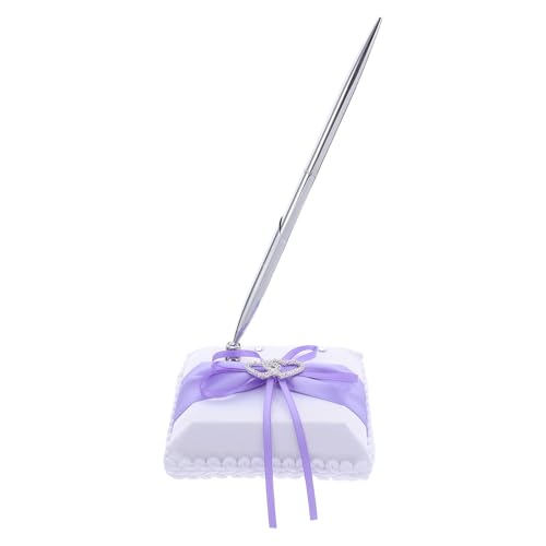 Gatuida 1 Set Hochzeitsgästebuch-Stift – Hochzeitsempfangs-Gästestift mit Ständer, mit Herzen verziert – Unterschriften-Kugelschreiber für die Tischdekoration der Empfangsparty Gatuida 1 Set Hochzeitsgästebuch-Stift – Hochzeitsempfangs-Gästestift mit Ständer, mit Herzen verziert – Unterschriften-Kugelschreiber für die Tischdekoration der Empfangsparty von Gatuida