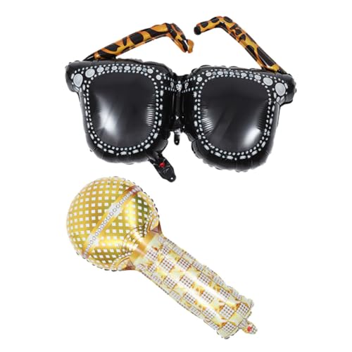 Gatuida 1 Set Mikrofonbrille Aluminiumfolienballon Rosa Kit Folienballons Geburtstag Happy Birthday Ballons Girlandendekorationen Girlande Geburtstagsballons Und Banner Aluminiumfolie Gatuida 1 Set Mikrofonbrille Aluminiumfolienballon Rosa Kit Folienballons Geburtstag Happy Birthday Ballons Girlandendekorationen Girlande Geburtstagsballons Und Banner Aluminiumfolie von Gatuida