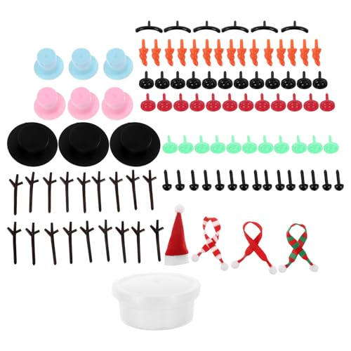 Gatuida 1 Set Modelliermasse, DIY-Schneemann-Set – lufttrocknender Ton, Schneemann-Bastelarbeiten für Kinder, Weihnachtsstrümpfe, Bastelarbeiten für Kinder Gatuida 1 Set Modelliermasse, DIY-Schneemann-Set – lufttrocknender Ton, Schneemann-Bastelarbeiten für Kinder, Weihnachtsstrümpfe, Bastelarbeiten für Kinder von Gatuida