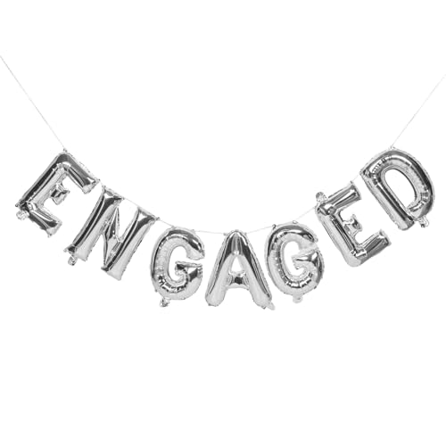 Gatuida 1 Set Verlobungsballons: Große schwebende Ballons aus Aluminiumfolie mit der Aufschrift „Engaged“ für Heiratsanträge, DIY-Partydekorationen, Verlobungs- und Brautveranstaltungen Gatuida 1 Set Verlobungsballons: Große schwebende Ballons aus Aluminiumfolie mit der Aufschrift „Engaged“ für Heiratsanträge, DIY-Partydekorationen, Verlobungs- und Brautveranstaltungen von Gatuida