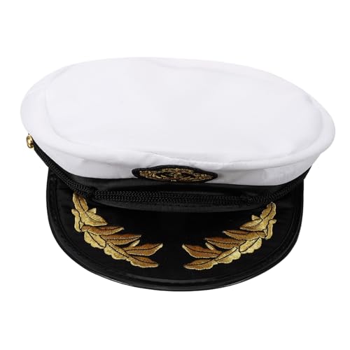 Gatuida 1 Stück Admiral Hut Matrosenmütze weiß Korkhut Kapitäne Matrosenkostüm Mütze Nautisches Kostüm matrosenmützen white cap Marinehut Marine Kostümmütze allgemeiner Hut Matrosenhut Gatuida 1 Stück Admiral Hut Matrosenmütze weiß Korkhut Kapitäne Matrosenkostüm Mütze Nautisches Kostüm matrosenmützen white cap Marinehut Marine Kostümmütze allgemeiner Hut Matrosenhut von Gatuida