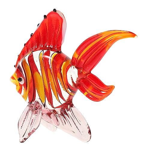 Gatuida 1 Stück Fischverzierung Aus Glas Fischförmige Verzierung Home Ornament Desktop Schmücken Meerestiere Fisch Miniaturen Uv Aquariumsand Fisch-Statue Rot Mehrfarbiges Glas Gatuida 1 Stück Fischverzierung Aus Glas Fischförmige Verzierung Home Ornament Desktop Schmücken Meerestiere Fisch Miniaturen Uv Aquariumsand Fisch-Statue Rot Mehrfarbiges Glas von Gatuida