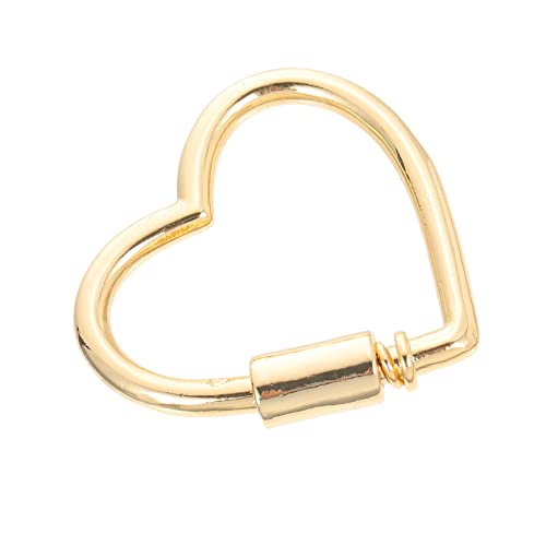 Gatuida 1 Stück Herzförmiger Abbaus Anhänger Karabiner Schmuck Rostfrei Schlüssel Oh Herz-schloss-charme Herzförmiges Schloss Kettenverschlüsse Und Verschlüsse Kupfer Golden Gatuida 1 Stück Herzförmiger Abbaus Anhänger Karabiner Schmuck Rostfrei Schlüssel Oh Herz-schloss-charme Herzförmiges Schloss Kettenverschlüsse Und Verschlüsse Kupfer Golden von Gatuida