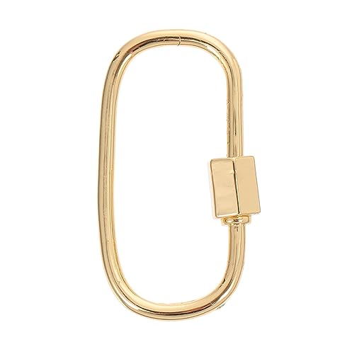 Gatuida 1 Stück Ovaler Schmuckverschluss mit Schraubverschluss Diy Halskettenverbinder Karabiner für Schmuckgestaltung Langlebig und Einfach zu Bedienen für Armbänder Gatuida 1 Stück Ovaler Schmuckverschluss mit Schraubverschluss Diy Halskettenverbinder Karabiner für Schmuckgestaltung Langlebig und Einfach zu Bedienen für Armbänder von Gatuida