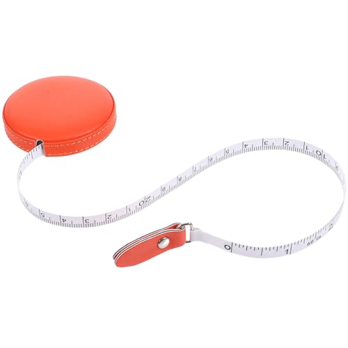 Gatuida 1 Stück PU Leder Maßband Tragbares Körpermaßband mit Doppelter für DIY Handwerk Langlebig und für Kleidung und Schneiderbedarf Orange Gatuida 1 Stück PU Leder Maßband Tragbares Körpermaßband mit Doppelter für DIY Handwerk Langlebig und für Kleidung und Schneiderbedarf Orange von Gatuida