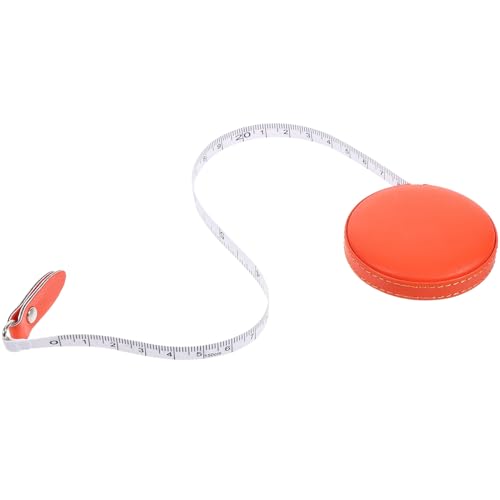 Gatuida 1 Stück PU Leder Maßband Tragbares Schneidermaßband für Körper und Kleidungsmaße Langlebig Leicht und Praktisch Orange Gatuida 1 Stück PU Leder Maßband Tragbares Schneidermaßband für Körper und Kleidungsmaße Langlebig Leicht und Praktisch Orange von Gatuida