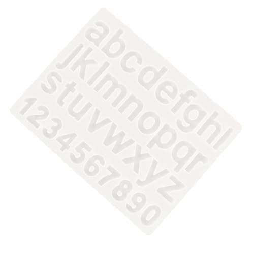 Gatuida 1 Stück Silikonform für Buchstaben und Zahlen DIY Epoxidharz Gießform Langlebige und Wiederverwendbare Silikonmould für Kreative Bastelprojekte für Schmuck Kuchen Seifen und Mehr von Gatuida