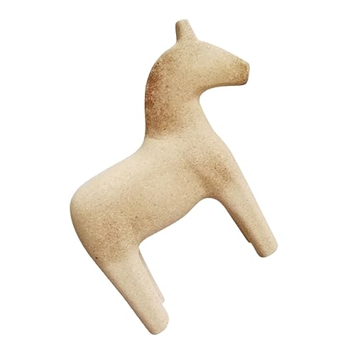 Gatuida 1 Stück Tierornamente Aus Holz Pferdestatue Hund Plüsch Tiere Tierische Pferdestatue Tierfiguren Pferdemodell Spielzeugpferd Haustier Bauernspielzeug T Aus Holz von Gatuida