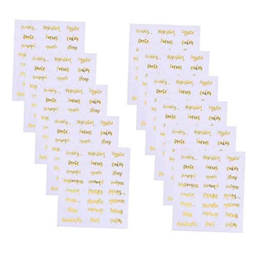 Gatuida 10 Blatt Ätherische Öle Etiketten Set Wasserdichte Flaschenaufkleber für Aromatherapie DIY Beschriftung Goldene Buchstaben Organisieren Sie Ihre Öle Gatuida 10 Blatt Ätherische Öle Etiketten Set Wasserdichte Flaschenaufkleber für Aromatherapie DIY Beschriftung Goldene Buchstaben Organisieren Sie Ihre Öle von Gatuida