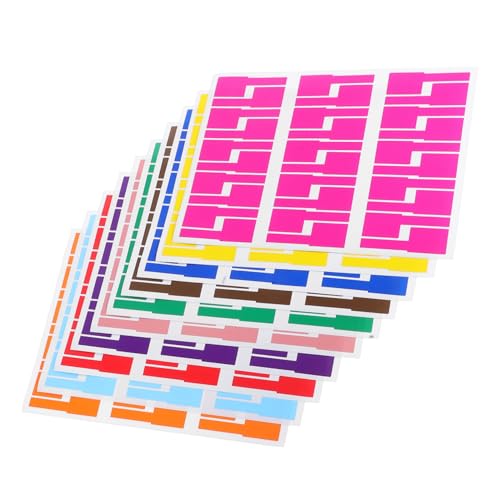 Gatuida 10 Blatt Bögen Netzwerkkabel Etiketten Reißfestes Material Mehrfarbige Kabelkennzeichnung Handbeschreibbar und Druckerkompatibel für Kabelmanagement und Kabelidentifikation Gatuida 10 Blatt Bögen Netzwerkkabel Etiketten Reißfestes Material Mehrfarbige Kabelkennzeichnung Handbeschreibbar und Druckerkompatibel für Kabelmanagement und Kabelidentifikation von Gatuida